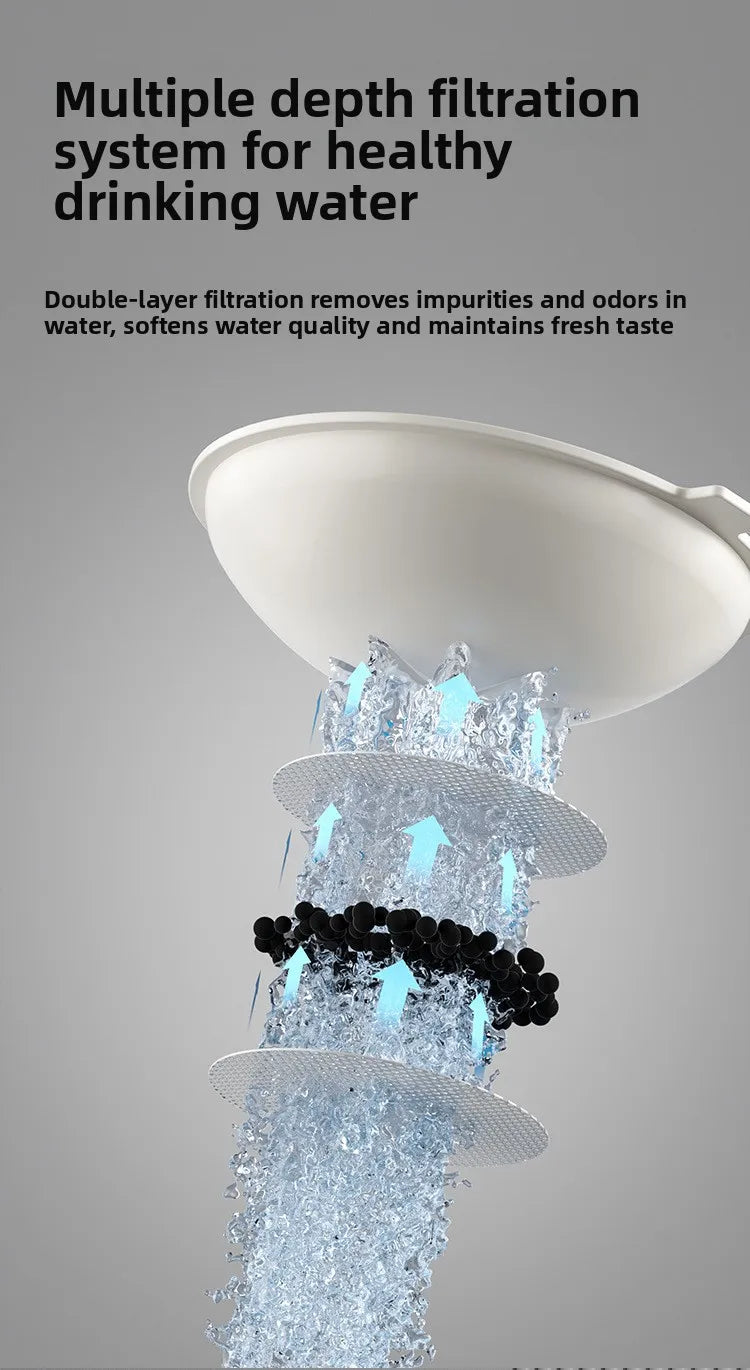 Automatic Pet Feeder and Water Dispenser for Cats and Dogs Dry Wet Separation 2-in-1 Sealed Large Capacity Food Water Bowl Set
